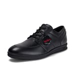 Kickers Men's Troiko Lace Up Leather School Shoes, Black, 12 UK