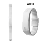 Led Wrist Watch Silicone Ultra-thin White