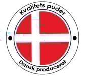 Myskdun-kudde - Fejø "låg" kudde - 60x63 cm - 3 kammare -  Quilts of Denmark