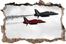 pixxp Rint 3D WD s4412 _ 62 x 42 Saison aviateur Rapide de la Royal Air Force percée 3D Sticker Mural Mural en Vinyle Noir/Blanc 62 x 42 x 0,02 cm
