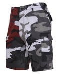 Rothco BDU Shorts (Red Camo / Urban Camo, 2XL 43"-47") 43"-47" Red