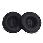 1 Pair Ear Pads Replacement Cushion Cover Black