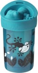 Tommee Tippee No-Knock Cup with Fun Removeable Lid, 300ml, 18 Months, Blue