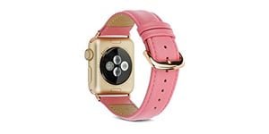 dbramante1928 Madrid-Bracelet en Cuir véritable Saffiano pour Apple Watch 38/40 mm-Couleur Lady Pink Unisexe Adulte, 30