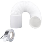 Vent Hose for BUSH Tumble Dryer Flexible Duct Pipe Large 6m / 4" + Foil Tape