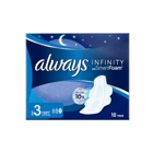 Always Infinity Night Sanitary Towels with Wings (10 Pads) x 1