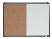 Nobo Quartet - Kombinationstavla: whiteboardtavla, anslagstavla - 585 x 430 mm - Kork - magnetisk