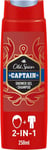 Old Spice Captain Shower Gel and Shampoo for Men, 2-in-1 6 count (Pack of 1) 