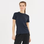 Endurance Alvaly Melange SS Tee Dam Stl. 44 Svart - Lätt och Snygg T-shirt för Löpning