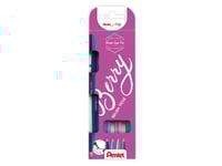 Fineliner Pentel Ses15b-4 Brush Sign Pen Berry - (4 Stk.)