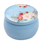 Retro Floral Iron Storage Boxes Wedding Candy Packing Box Blue