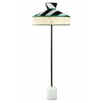 Gebruder Thonet Vienna - Wagasa Floor Lamp, Version 5, Carrara Marble, Fabric Reflex 159 - Skärmlampor