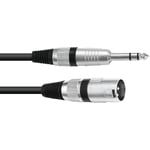 Omnitronic XLR(han)-jack(stereo)-kabel 5 meter
