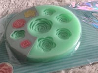 3D ROSE FLOWER Silicone Fondant Cake Mould Baking Easy Press 9 Sizes 2 PACKETS