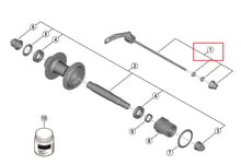 Snabbkoppling Shimano 174mm FH-MT401