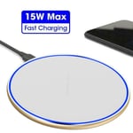 4 Color Qi Multi Purpose Wireless Charger Pad Support 15w Sta
