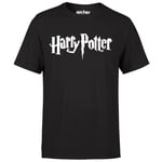 Harry Potter Logo Black T-Shirt - L