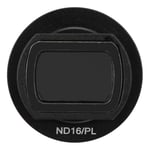 ND/PL Filter, Black ND/PL Lens Filter Optical Glass Polarizing Filter, for OSMO POCKET/POCKET2 Camera(ND16/PL)
