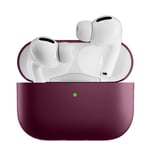 AirPods Pro 2 Tunt silikonskal, mörkröd