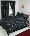 SINGLE BED DUVET COVER SET BETTY BOOP SUPERSTAR BLACK WHITE RED LIPS HEARTS