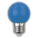 1W Färgad LED liten globlampa - Blå, E27 - Dimbar : Inte dimbar, Kulör : Blå