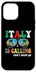 Coque pour iPhone 14 Plus Vintage Retro Italy appelle I Must Go Funny