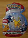 Official Pokemon Battle Figure Pack Pikachu & Popplio Pokémon Nintendo UK Seller