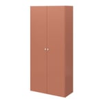 Armoire penderie 2 portes battantes terracotta GoodHome Atomia H. 225 x L. 100 x P. 45 cm