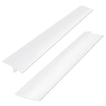 Kitchen Silicone Stove Counter Gap Cover Long Gap Filler Spill Bits Seal Strip for Cooker Washer Dryer Work Surface Stovetop Oven 21inch 2 Pack White