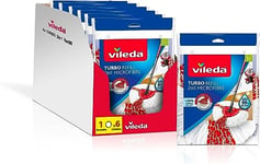 Vileda - Recharge Turbo 2 en 1 ; compatible avec tous les systèmes Turbo Vileda ; 20 % de performance supplémentaire; convient à tous les types de sols durs; élimine 99 % des bactéries uniquement avec