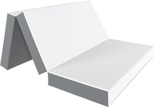 Dynasty Mattress Folding Mattress Double, 15 cm Tri Folding Memory Foam Mattress