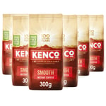Kenco Smooth Roast Instant Coffee Refill Bag 6 x 300g (Total 1.8kg)