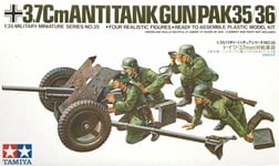 37mm PAK 35/36 ANTI-TANK GUN WITH CREW (GERMAN WEHRMACHT MKGS)#35035 1/35 TAMIYA