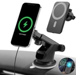 Qumox Qi Wireless Car Charger Magnetic Mount Air Vent Holder For iPhone 12