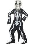 T-Rex Skelett Barndräkt med Mask