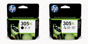 HP Original 305XL Black & Colour Ink Cartridge For ENVY 6010 Inkjet Printer