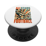 All Stars Ballon de football rétro Euro PopSockets PopGrip Interchangeable