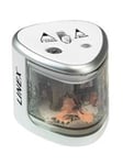 Linex battery-operated pencil sharpener double white