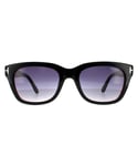 Tom Ford Mens Retro Square Gradient Sunglasses - Black, Size: 50x20x145mm - Size 50x20x145mm
