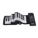 Foldable Piano 61 Keys, Portable 61-Keys Roll up Soft Silicone Flexible Electronic Digital Music Keyboard Piano New 61 Keys (C3 ~ C8) Standard Piano, 128 Times,128 Rhythm, 45 Demo Songs