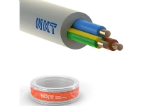 NKT Installationskabel, halogenfri 3G2,5 mm² NOIKLX90 ljusgrå 300/500V, ring, yttermått max. 10,0 mm - (50 meter)