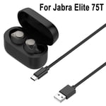Earbuds Charging Case Charger for Jabra Elite 75T Elite Active 75T
