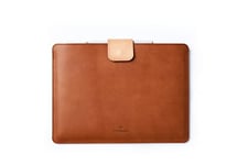 MacBook Pro 13 Inch Sleeve MacBook Air M2 Sleeve Air Pro 13 13.3 14 16 Inch Laptop Bag Natural Merino Wool Felt And Full Grain Vegetable Tanned Leather, Magnetic Closure, Sleeve For Mac - CITYSHEEP