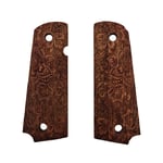 Pistolgrepp 1911 - Walnut, Flower