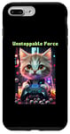 Coque pour iPhone 7 Plus/8 Plus Force inarrêtable : jeu de bébé chat avec boisson boba