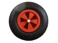 AW-Tools Hjul AWTOOLS Hjul för sodakakor, pneumatiskt, 300 mm, PLASThjul, 2 ringar, RÖD