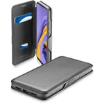 cellularline - Book Clutch - Galaxy A51 - Étui Portefeuille avec Fermeture magnétique - Fermeture de sécurité Noire