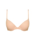 Wonderbra Womens W9443 Invisible Padded Smooth Push Up T-Shirt Bra - Beige - Size 32E