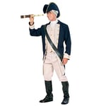 "MASTER OF THE SEAS" (jacket with vest, jabot, pants, boot covers, sword sash, hat) - (L)