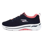 Skechers Gowalk Arch Fit Unify Womens Runners Trainers Navy/Coral 9 (42)